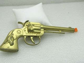 Vintage Hubley Hopalong Cassidy Toy Cap Gun,  Gold Tone 6.  5 ",  1950 