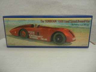 Vintage Schylling Tin Litho Wind Up Sunbeam 1000 Land Speed Record Car & Box