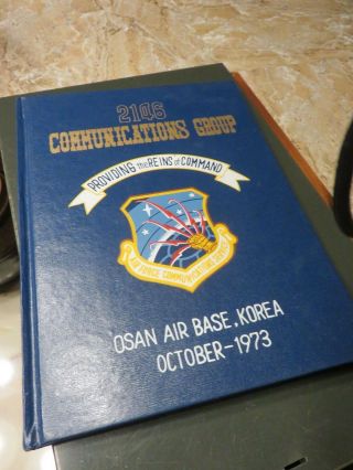 Air Force 2146 Communications Group Osan Ab Korea 1973 Yearbook Comm Squad Bo