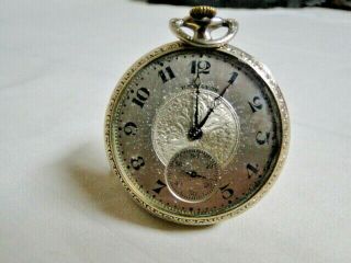 Vintage 1923 Hamilton Grade 910 Pocket Watch Movement Runs Parts 12s 17j Usa