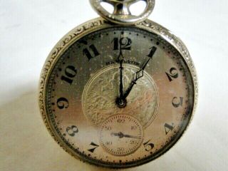 Vintage 1923 Hamilton Grade 910 Pocket Watch Movement Runs Parts 12s 17j USA 3