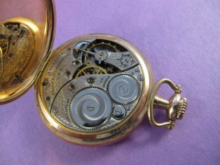 ELGIN GOLD FILLED 17J POCKET WATCH WITH 25 YEAR WADSWORTH CASE 8