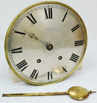 Quality Antique German 8 Day Ting Tang Bracket Clock Movement Good Clock Spares