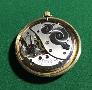 Elgin 10s Masonic 10K Gold Filled Open Face Pocket Watch 2