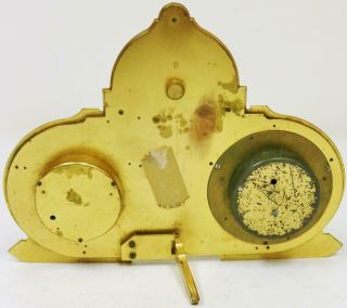 Rare Antique French Bronze Ormolu Combination Barometer,  Calendar Desk Clock 10