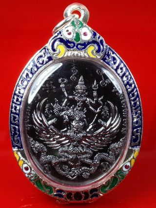 Thai Buddha Amulet Old Statue Phra Narai Song Garuda Buddhist Art Be Delicate