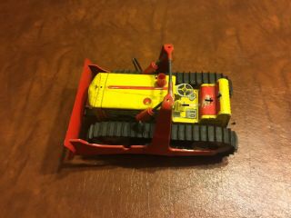 Vintage Marx Mar Toy Tin Litho Windup Caterpillar Tractor