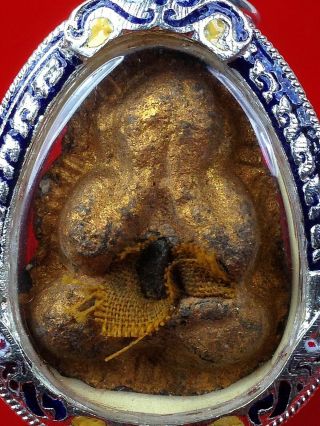 Thai Buddha Amulet Statue Phra Pidta Lp Tim Powerful