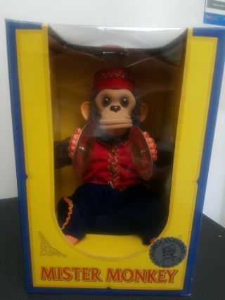 Rare Vintage 1999 Charms Co.  Mister Monkey Cymbal Musical Toy
