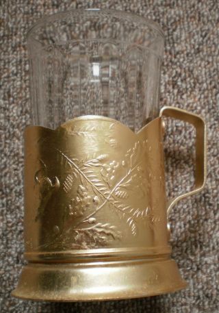 Soviet Russian Tea Glass Cup Holder Granenniy Stakan Holder With Bison 2