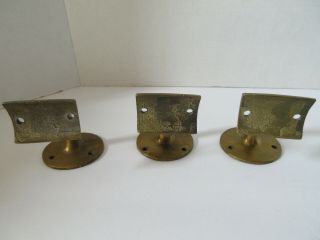 Set of 5 Vintage Brass Hand Rail Brackets 3