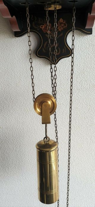 Warmink Wall Clock Dutch Stoelklok Chair Clock Bell Moon Dial Rear Pendulum 5