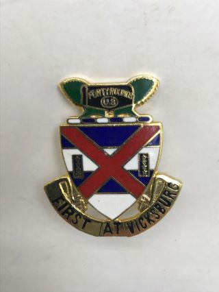 Us Military Lapel Pin 13th Infantry Regiment Army Unit Crest