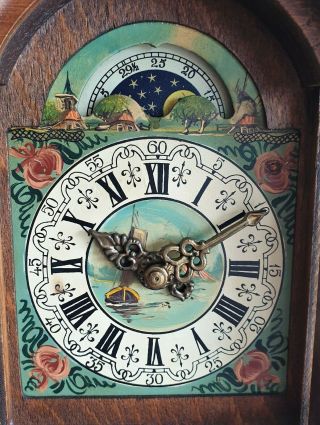 Warmink Wall Clock Dutch Vintage Schippertje Ship Clock Bell Strike Moonphase 2