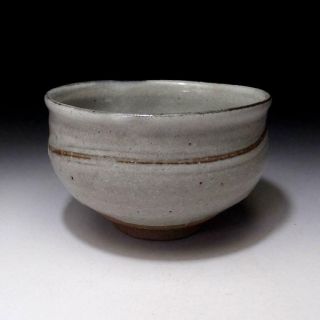 NA5: Japanese Pottery Tea Bowl,  Kyo ware by Great Potter,  the 4th Yoshizo Asami 3