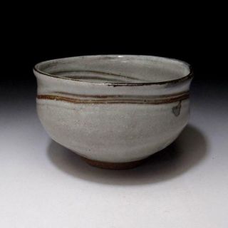 NA5: Japanese Pottery Tea Bowl,  Kyo ware by Great Potter,  the 4th Yoshizo Asami 4