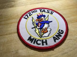 1970s? Us Air Force Ang Michigan Patch - 172nd Tass Donald Duck - Usaf