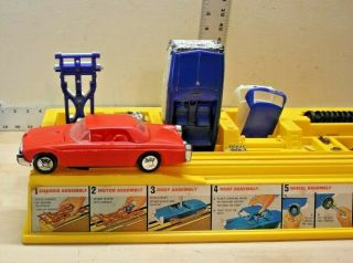 Vintage 1964 Remco 730 Barney’s Auto Factory Toy Car Vehicle Assembly Plant