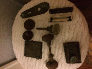 Vintage Door Knobs,  Locks And Hardware From A 1904 House In South Georgia