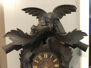 Early 1900 ' s American Cuckoo Clock Co.  Cuckoo Clock Needs TLC 3