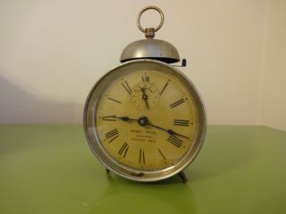 Ansonia Antique Alarm Clock.  Armel Jewelers Advertising Holton,  Kansas Runs