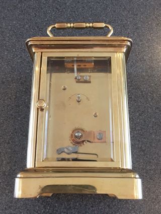 Very Fully Serviced Brass Cased Matthew Norman Carriage Clock 6