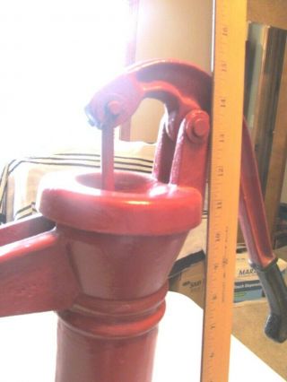 Vintage CAST IRON WATER HAND PUMP GREAT (ds721) 7