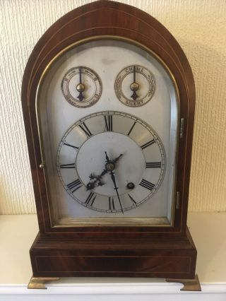 Solid Rosewood W&h Ting Tang Bracket Clock