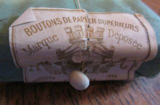 Package Of Sewing Buttons From 1889 Paris France World 