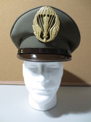 Vintage Italian Italy Army Military Hat Paratrooper Cap Uniform Badge 58 (p2853)