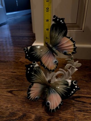 Vintage Karl ENS Thuringia Volkstedt Germany Porcelain Art Butterfly Figurine 8