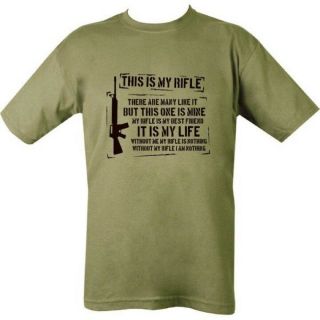 British Army T - Shirt Mens S - 2xl My Rifle Poem Riflemans Creed Funny Sniper Usmc