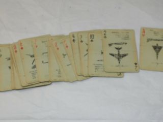 AIRCRAFT RECOGNITION PLAYING CARDS 44 - 2 - 10 Played Deck 1979 3