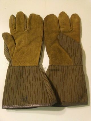 East German Ddr Rain Pattern Ski Mitts Gloves Military Field Gear Durable Thick