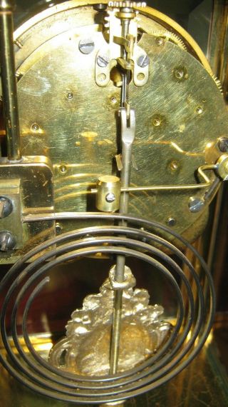 Antique Seth Thomas Crystal Regulator Mantle Clock 10