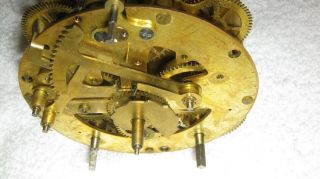 Antique Seth Thomas Crystal Regulator Mantle Clock 6