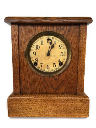 Antique 8 Day American Strike Shelf Clock By Sessions