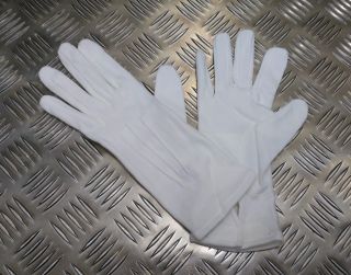 British Military 3 Dart White Womans Cotton Parade Ceremonial Gloves