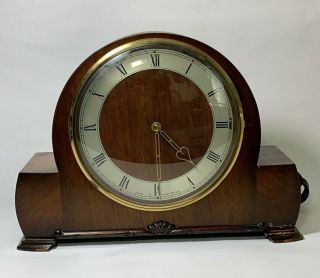 Antique Vintage Genalex Synchronous Electric Mantel Clock With Instructions