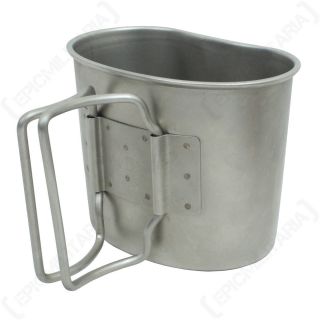 Dutch Army Canteen Cup - Military Surplus Camping Metal Mug