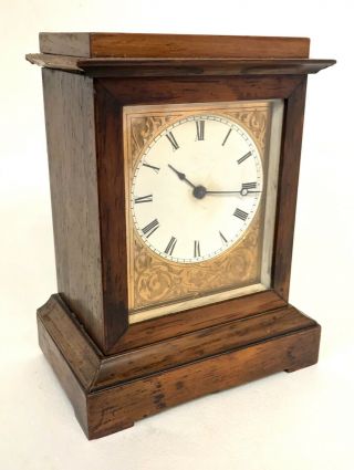 Antique Rosewood Campaign Carriage Clock Style Mantel Bracket V.  A.  P Brevete