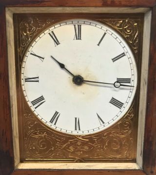 Antique Rosewood Campaign Carriage Clock Style Mantel Bracket V.  A.  P Brevete 5