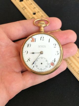Vintage Marlboro Swiss Gold Filled Pocket Watch 15 Jewel Record Watch Co.  Repair