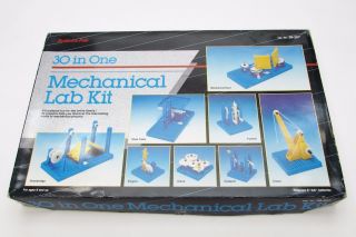 Rare,  Vtg Radio Shack 30 In One Science Fair Mechanical Lab Kit