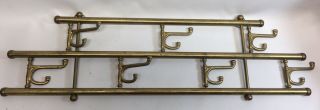 Vintage Brass Wall Hooks Coat Hanger Decor Classy Simple 7 Hooks Swivel