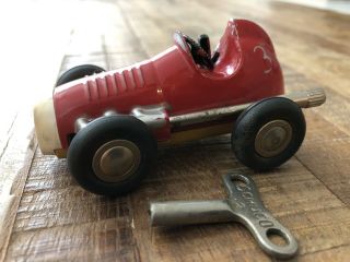 Vintage Schuco Micro Racer 1041 Ferrari Wind - Up Toy Car Germany,  Incl Key