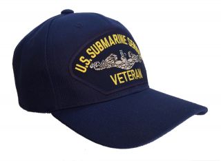 Submarine Service Veteran Hat Us Navy Blue Enlisted Milspec Military Version