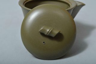 T1347: Japanese Tokoname - ware Brown pottery TEA POT Houhin Kyusu Sencha 7