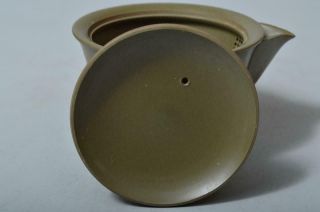 T1347: Japanese Tokoname - ware Brown pottery TEA POT Houhin Kyusu Sencha 8