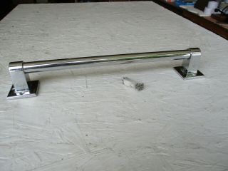 Vintage Hallmack Chrome 32 1/2 " Round Towel Bar Rod Heavy Duty Metal